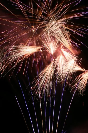 Besondere Effekte bei einem Hochzeitsfeuerwerk