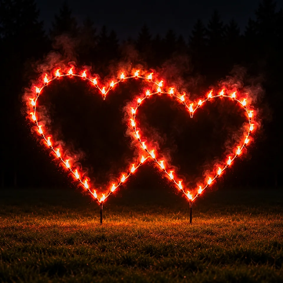 Lichterbild "Doppelherz"